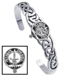 Bell Clan Crest Celtic Cuff Bracelet