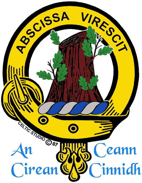 Bisset Clan Crest Celtic Cuff Bracelet