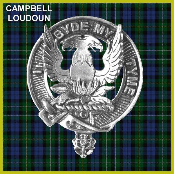 Campbell Loudoun Scottish Clan Badge Sporran, Leather