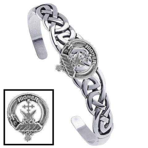 Galloway Clan Crest Celtic Cuff Bracelet