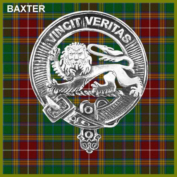 Baxter Clan Crest Interlace Kilt Belt Buckle
