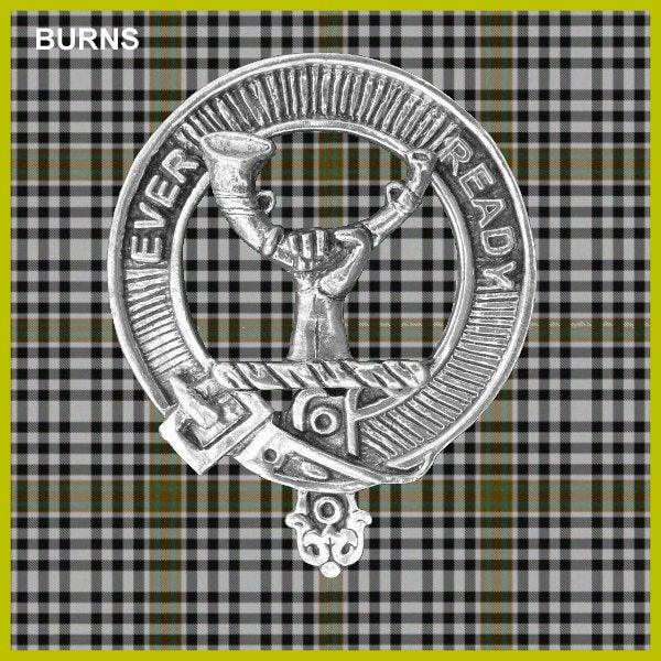 Burns Clan Crest Interlace Kilt Belt Buckle