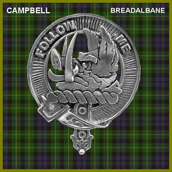 Campbell Breadalbane Clan Crest Interlace Kilt Belt Buckle