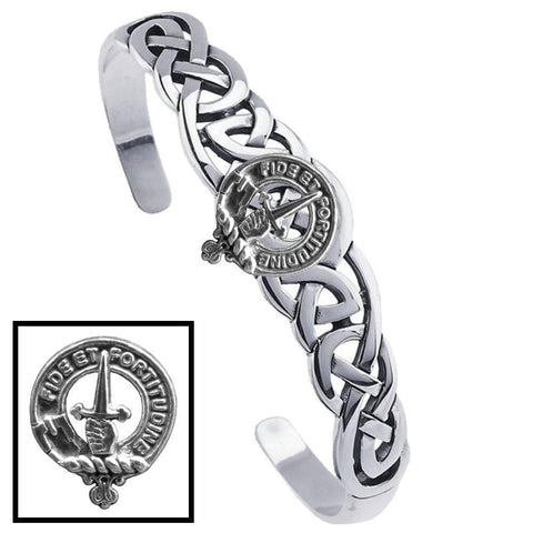 Shaw Clan Crest Celtic Cuff Bracelet