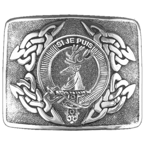 Colquhoun Clan Crest Interlace Kilt Belt Buckle
