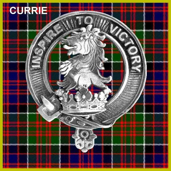 Currie Clan Crest Interlace Kilt Belt Buckle