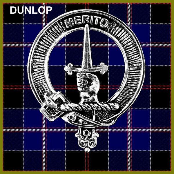 Dunlop Clan Crest Interlace Kilt Belt Buckle