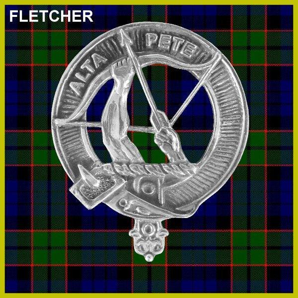 Fletcher Clan Crest Interlace Kilt Belt Buckle