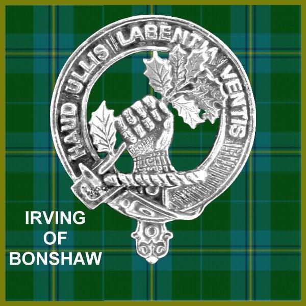 Irvine (Bonshaw) Clan Crest Interlace Kilt Belt Buckle