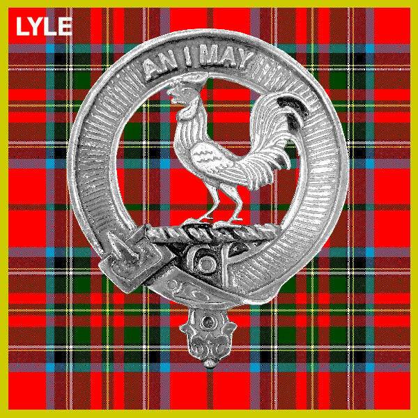 Lyle Clan Crest Interlace Kilt Belt Buckle