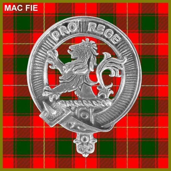 MacFie Clan Crest Interlace Kilt Belt Buckle