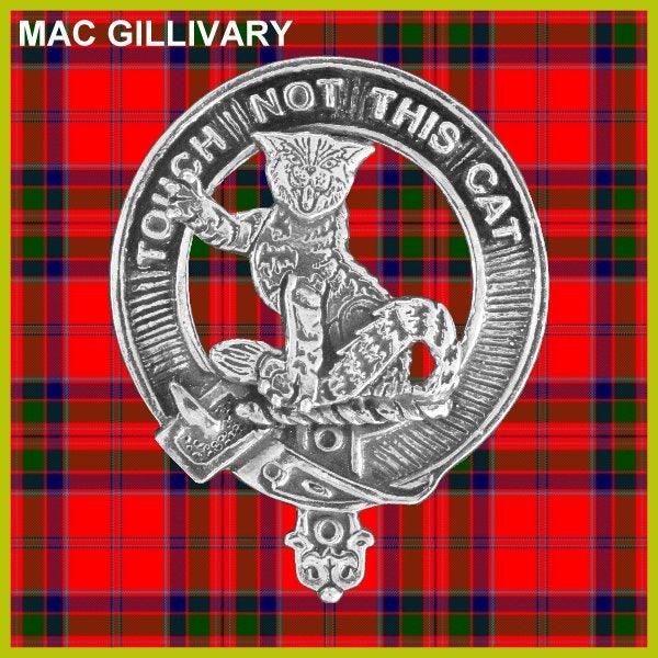 MacGillivray Clan Crest Interlace Kilt Belt Buckle