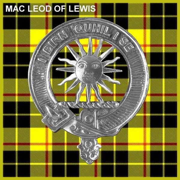 MacLeod (Lewis) Clan Crest Interlace Kilt Belt Buckle