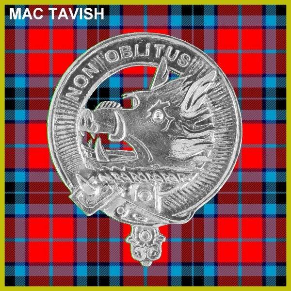 MacTavish Clan Crest Interlace Kilt Belt Buckle