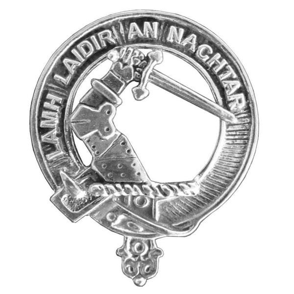 MacFadden Scottish Clan Badge Sporran, Leather