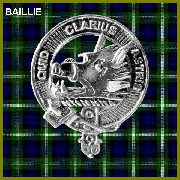 Baillie Clan Crest Interlace Kilt Belt Buckle