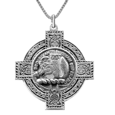 MacThomas Clan Crest Celtic Cross Pendant Scottish ~ CLP04
