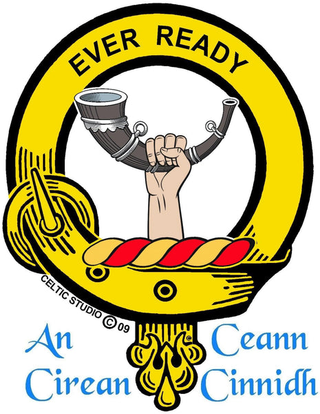 Burns Clan Crest Celtic Cuff Bracelet