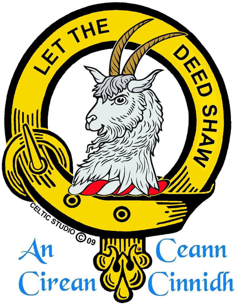 Fleming Clan Crest Celtic Cuff Bracelet