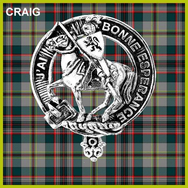 Craig Clan Crest Interlace Kilt Belt Buckle