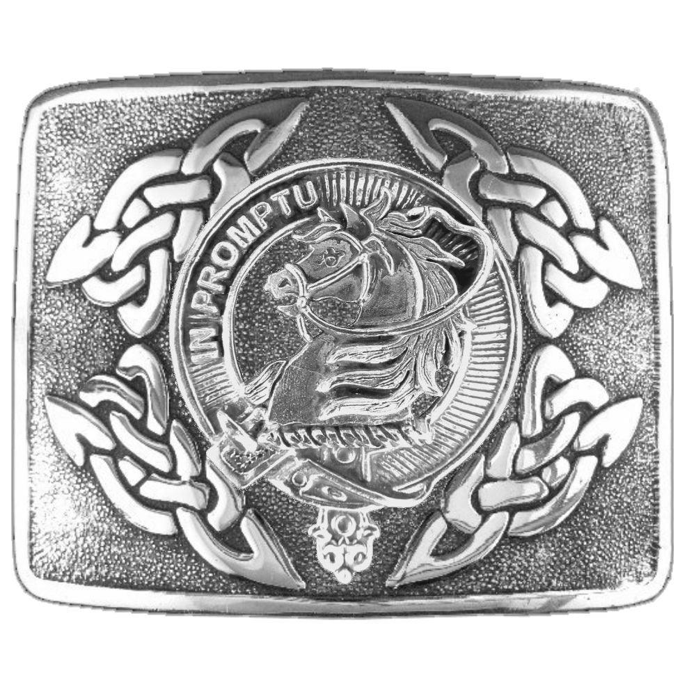 Dunbar Clan Crest deals Interlace Kilt Buckle, Scottish Badge