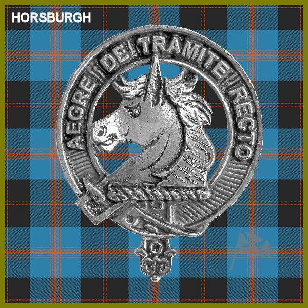 Horsburgh Clan Crest Interlace Kilt Belt Buckle
