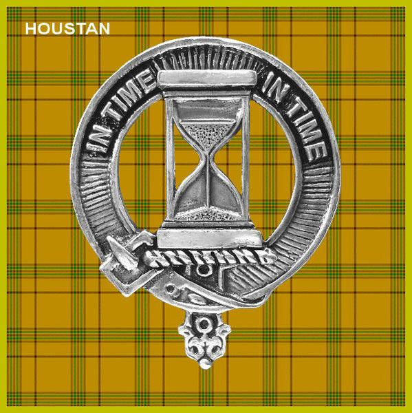 Houston Clan Crest Interlace Kilt Belt Buckle