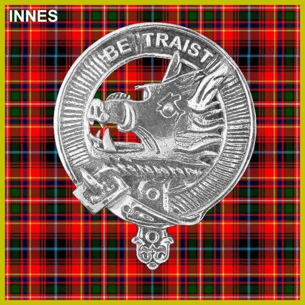 Innes Clan Crest Interlace Kilt Belt Buckle