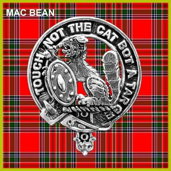 MacBain Clan Crest Interlace Kilt Belt Buckle