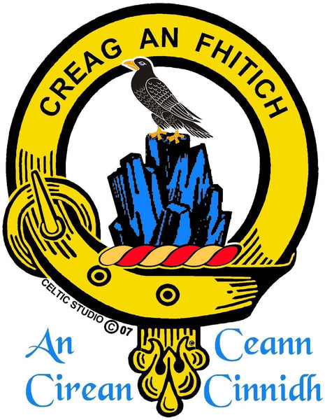 MacDonnell Glengarry Clan Crest Interlace Kilt Belt Buckle