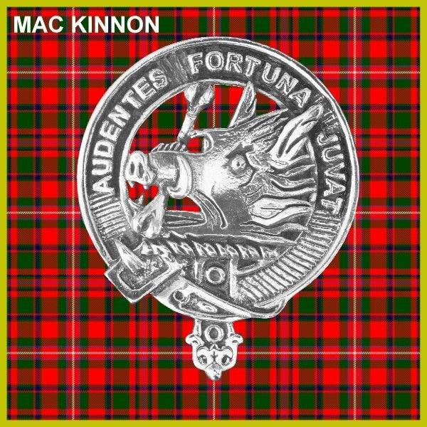 MacKinnon Clan Crest Interlace Kilt Belt Buckle