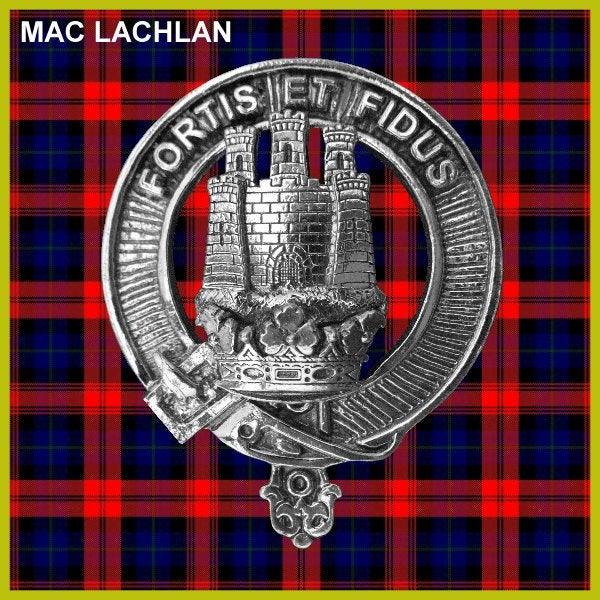 MacLachlan Clan Crest Interlace Kilt Belt Buckle