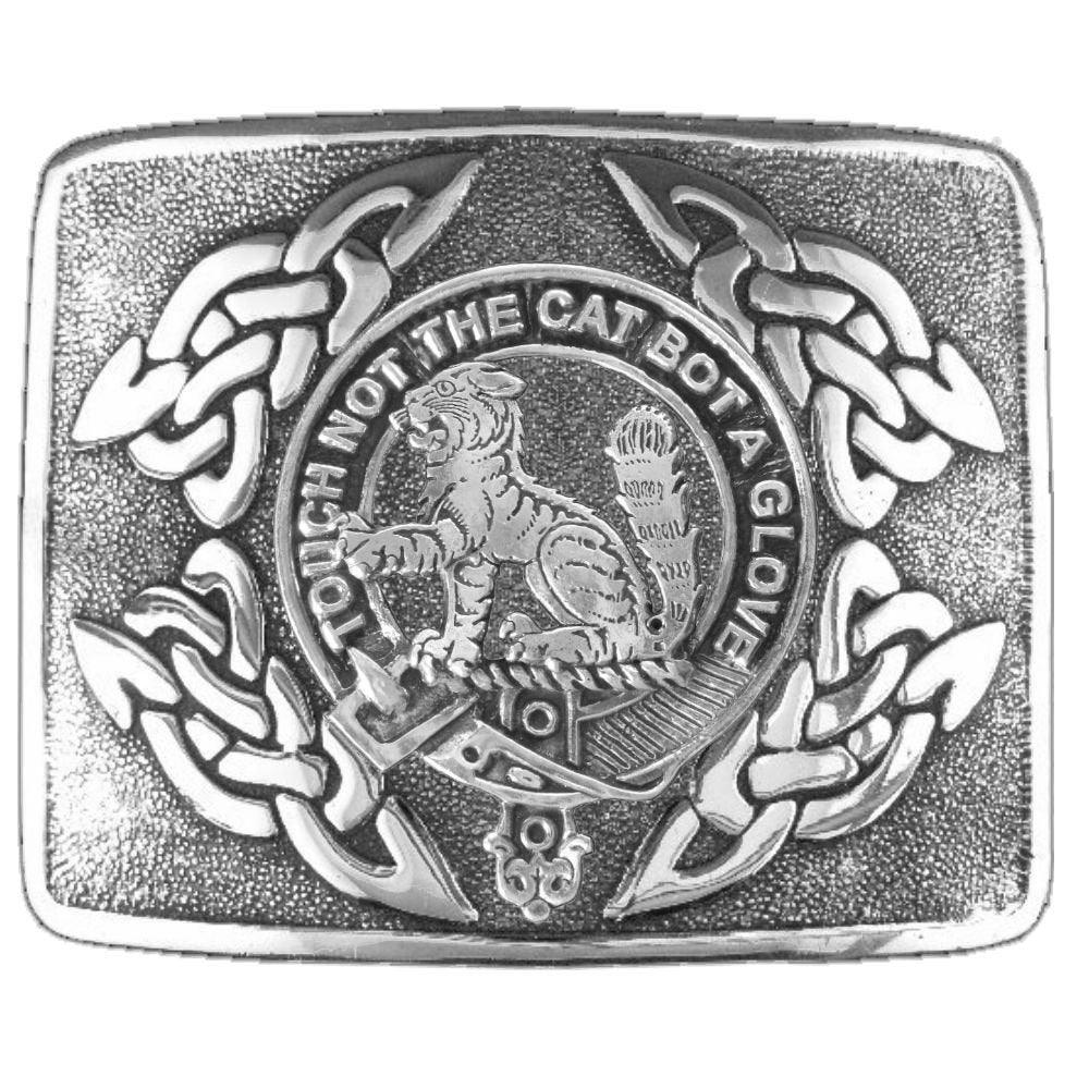 MacPherson Clan Crest Interlace store Kilt Buckle, Scottish Badge