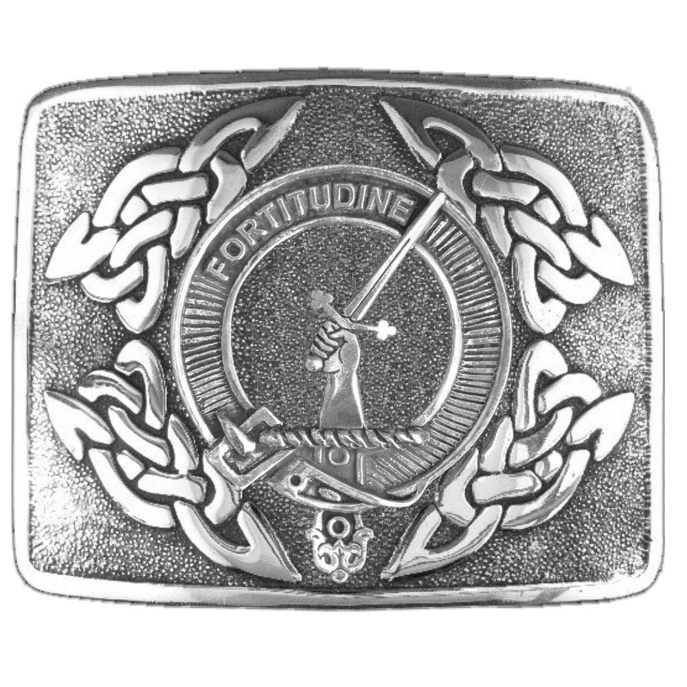 MacRae Clan Crest orders Interlace Kilt Buckle, Scottish Badge