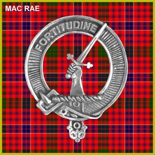 MacRae Clan Crest Interlace Kilt Belt Buckle