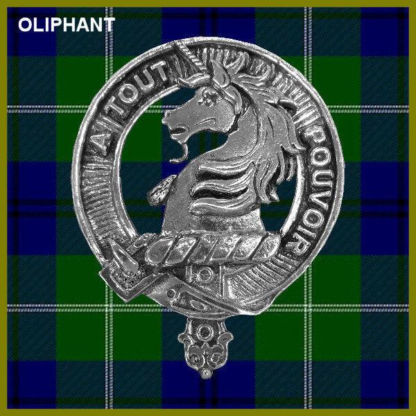 Oliphant Clan Crest Interlace Kilt Belt Buckle