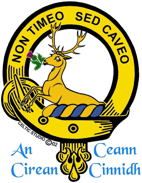 Strachan Clan Crest Interlace Kilt Buckle, Scottish Badge  