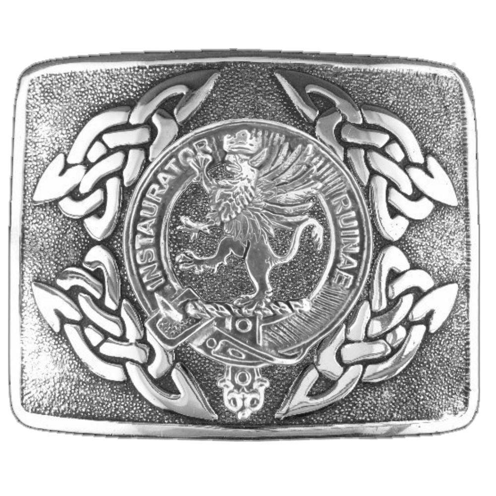 Forsyth Clan Crest Interlace Kilt Belt Buckle