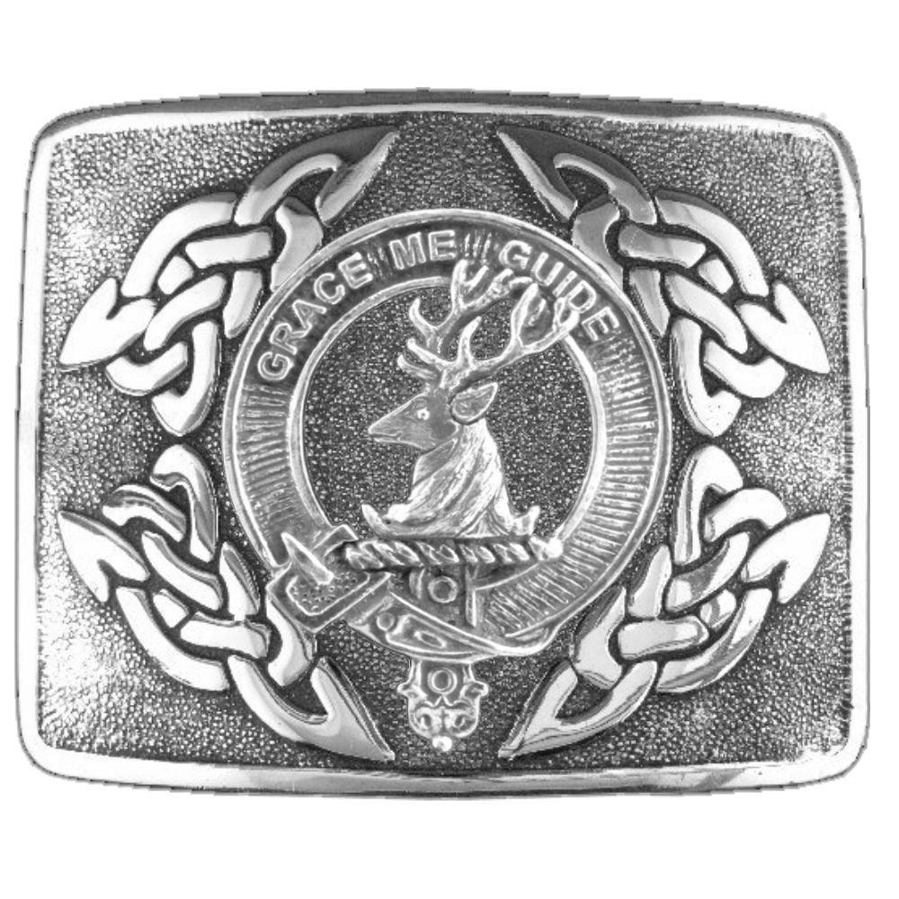 Games Clan Crest Interlace Kilt order Buckle, Scottish Badge