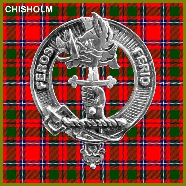 Chisholm Scottish Clan Badge Sporran, Leather