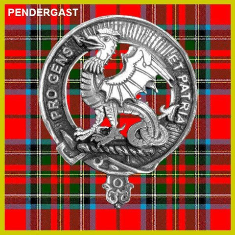 Pendergast Clan Crest Scottish Cap Badge CB02