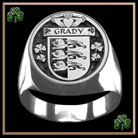 Grady Irish Coat of Arms Gents Ring IC100
