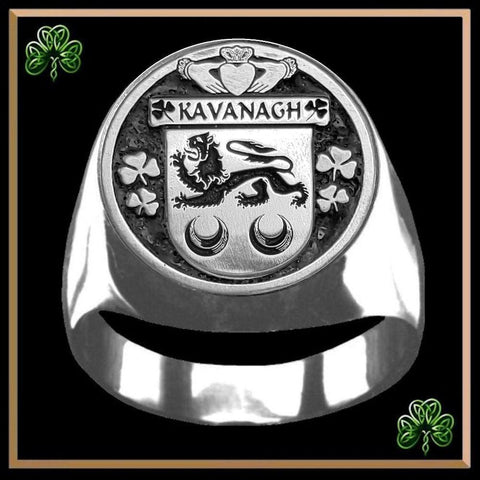 Kavanagh Irish Coat of Arms Gents Ring IC100