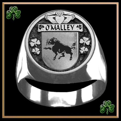 O'Malley Irish Coat of Arms Gents Ring IC100