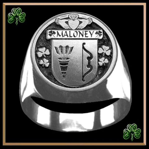 Maloney Irish Coat of Arms Gents Ring IC100