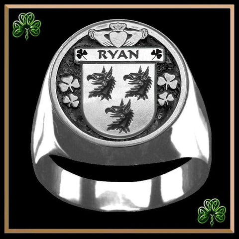 Ryan Irish Coat of Arms Gents Ring IC100