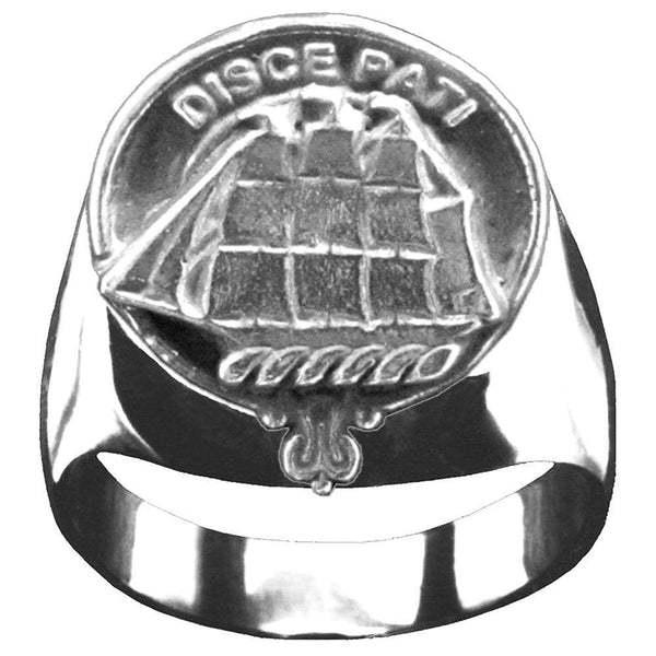 Duncan Scottish Clan Crest Ring GC100  ~  Sterling Silver and Karat Gold