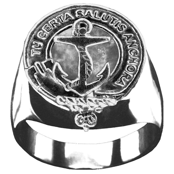 Gillespie Scottish Clan Crest Ring GC100  ~  Sterling Silver and Karat Gold