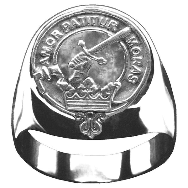 Lumsden Scottish Clan Crest Ring GC100  ~  Sterling Silver and Karat Gold