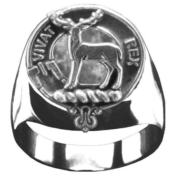 MacCorquodale Scottish Clan Crest Ring GC100  ~  Sterling Silver and Karat Gold